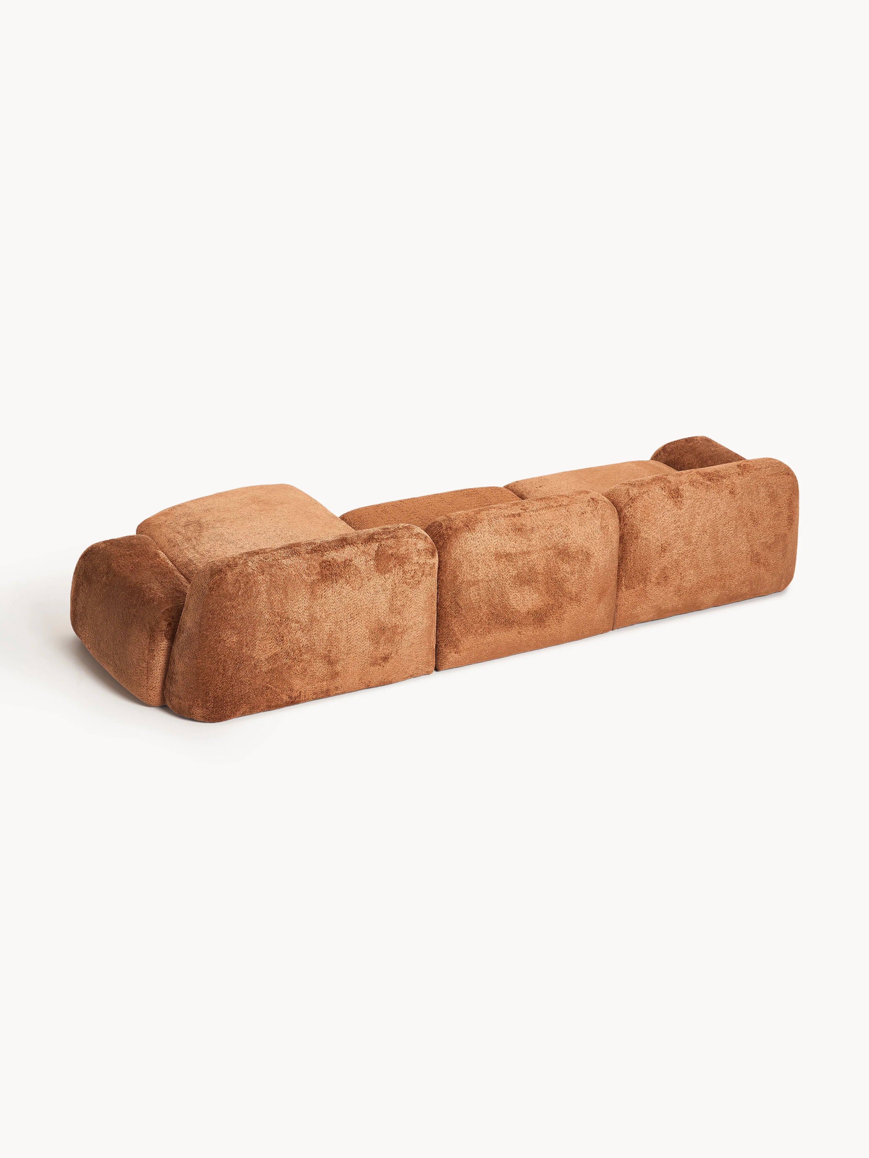 Prag Plus Köşe Koltuk Terakota Teddy