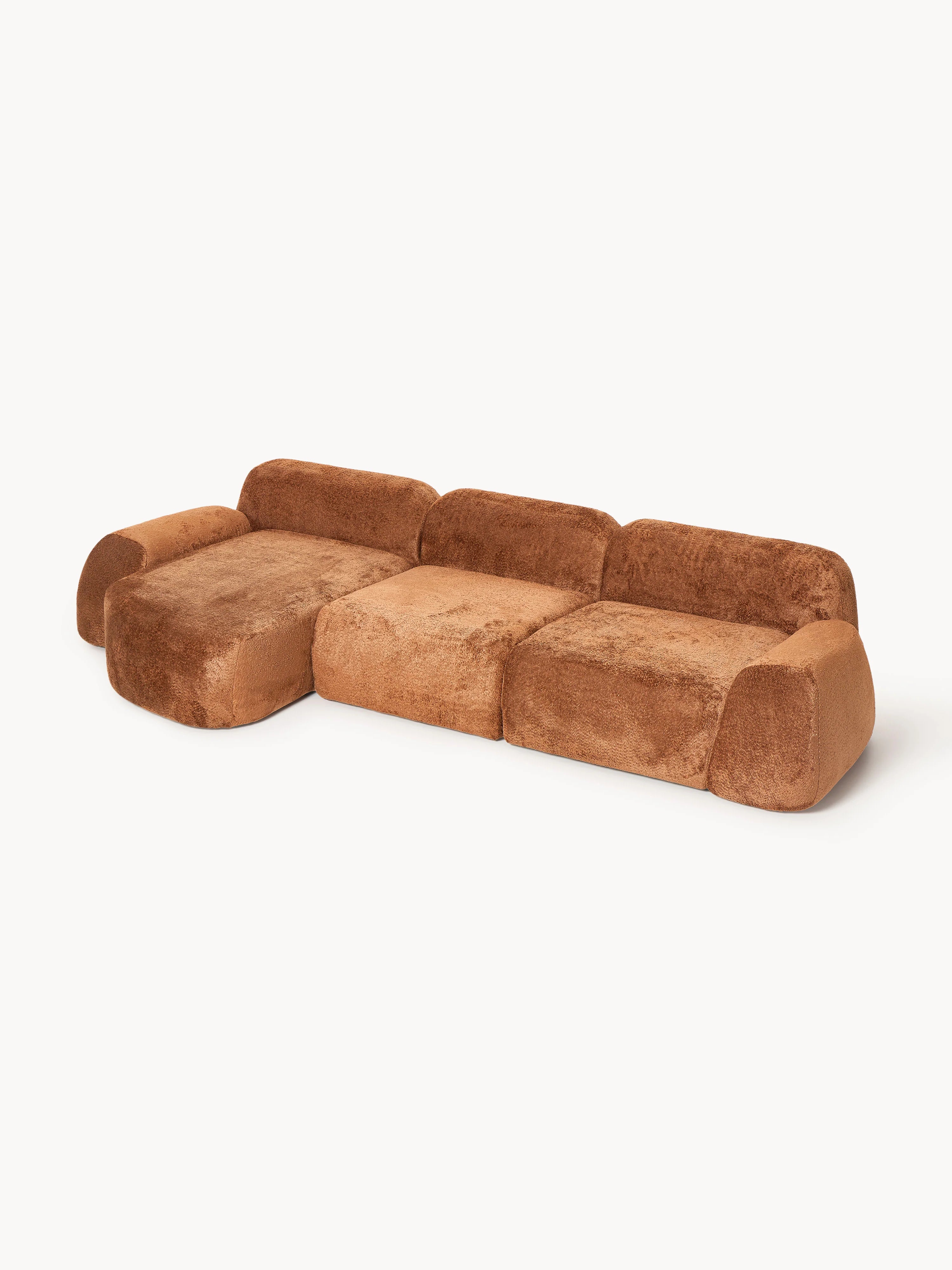 Prag Plus Köşe Koltuk Terakota Teddy
