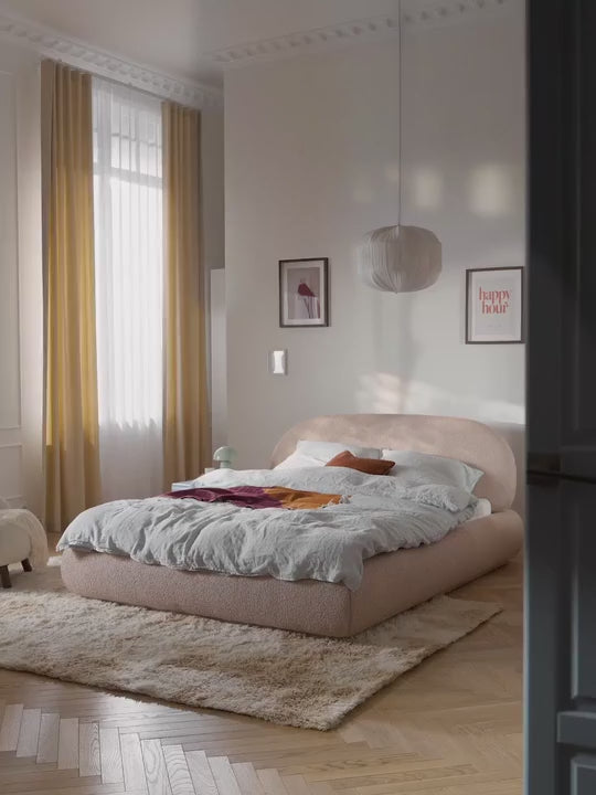 Video yükleniyor: Siri Çift Kişilik Karyola Şeftali Bukle