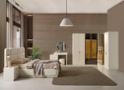 Roza Köşe Yatak Odası Takımı