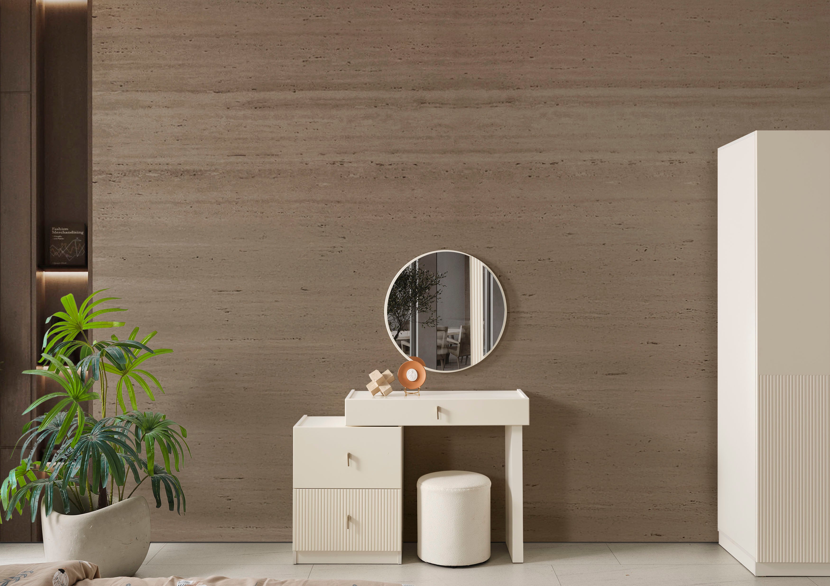 Roza Köşe Yatak Odası Takımı