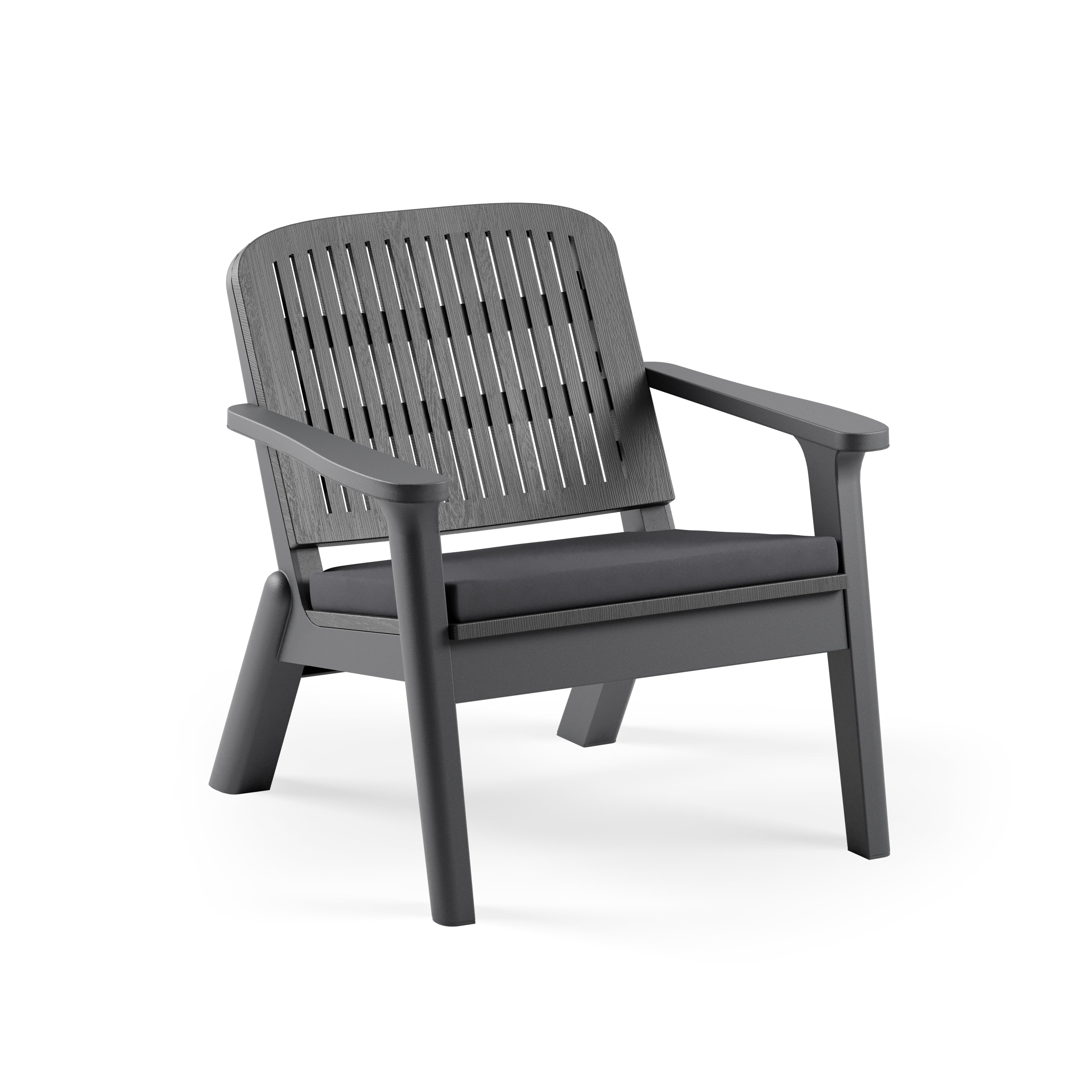 Silva II Polipropilen Tekli Koltuk Antrasit Duman Duman