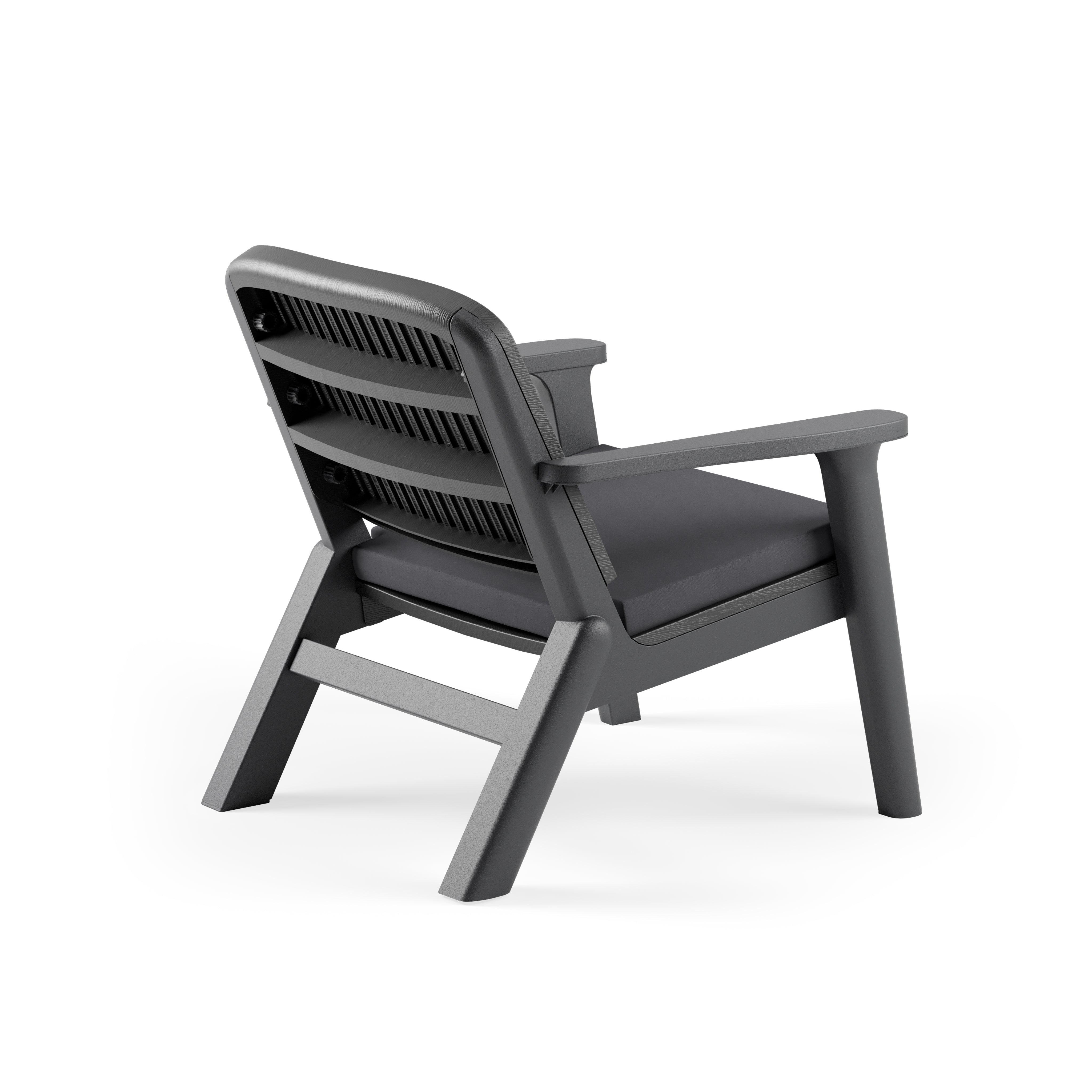 Silva II Polipropilen Tekli Koltuk Antrasit Duman Duman