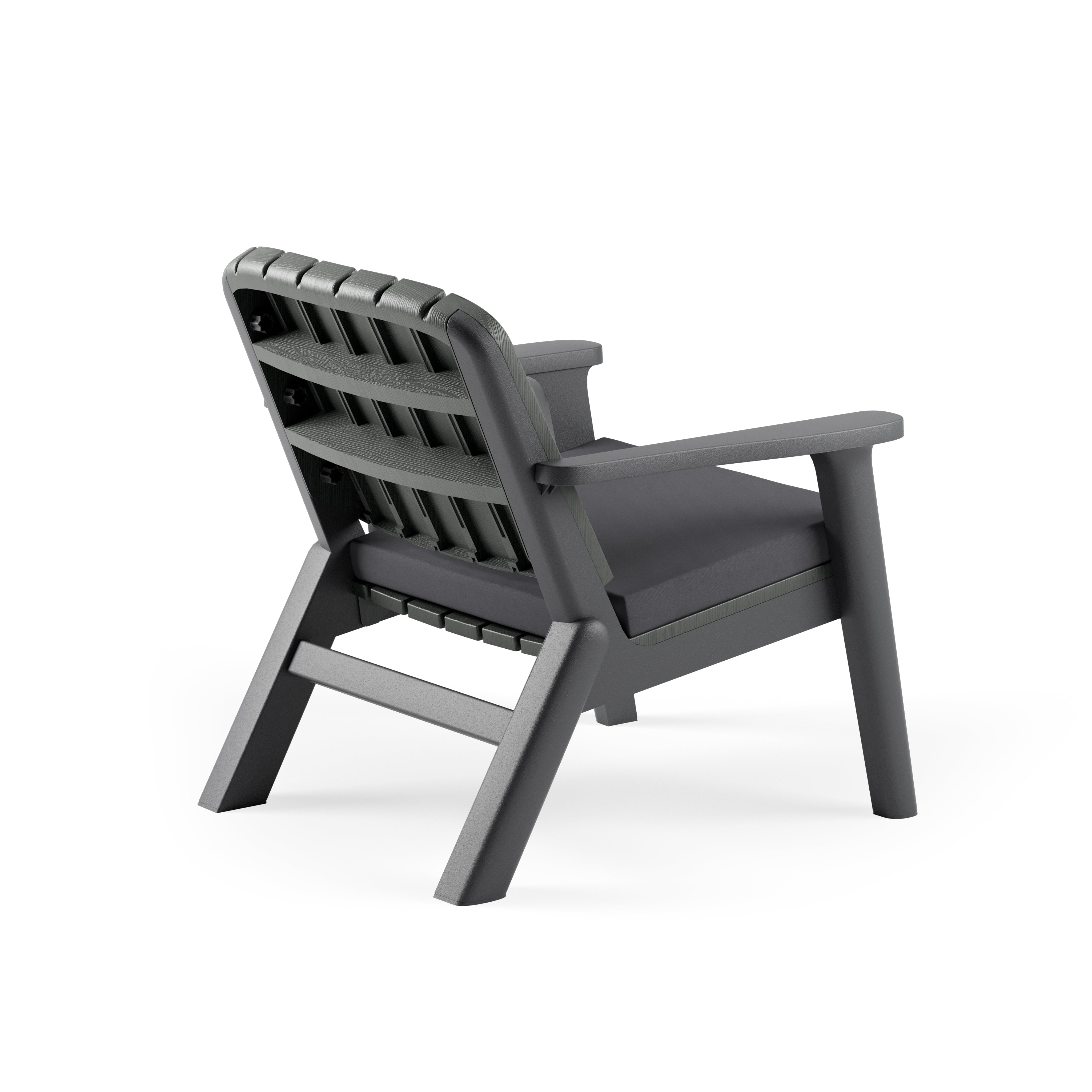 Silva Polipropilen Tekli Koltuk Anrasit Duman Duman