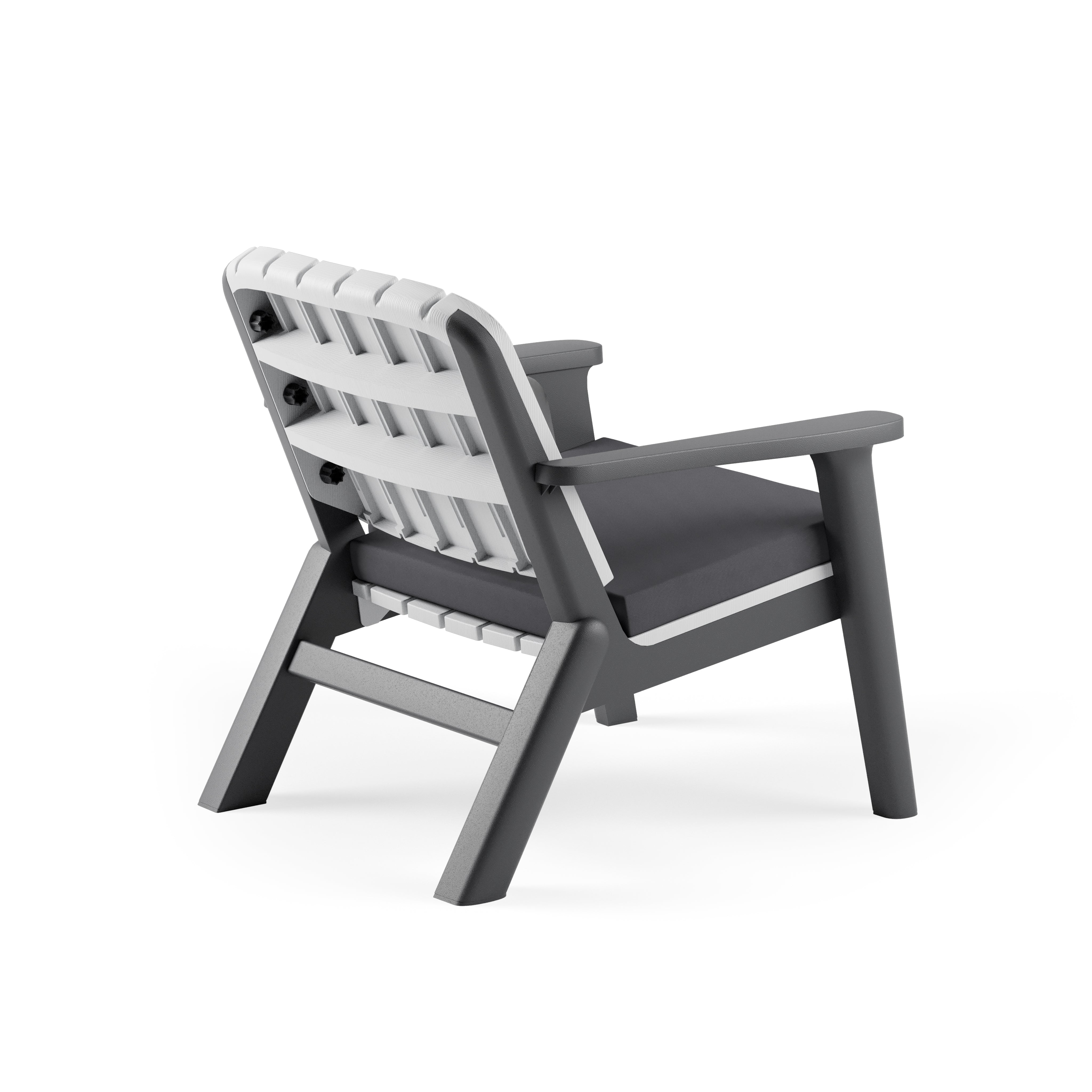 Silva Polipropilen Tekli Koltuk Antrasit Soğuk Gri Duman