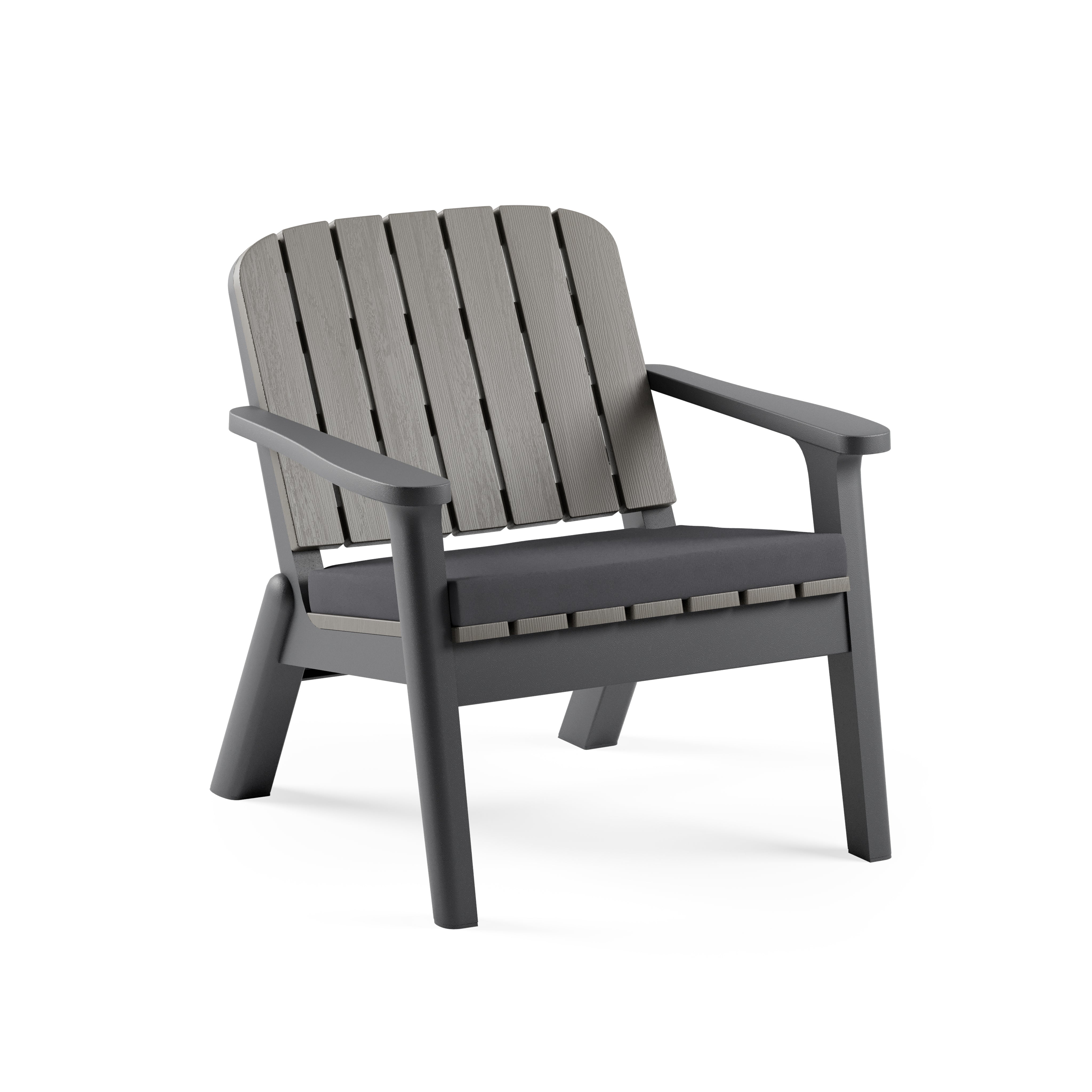 Silva Polipropilen Tekli Koltuk Antrasit Vizon Duman