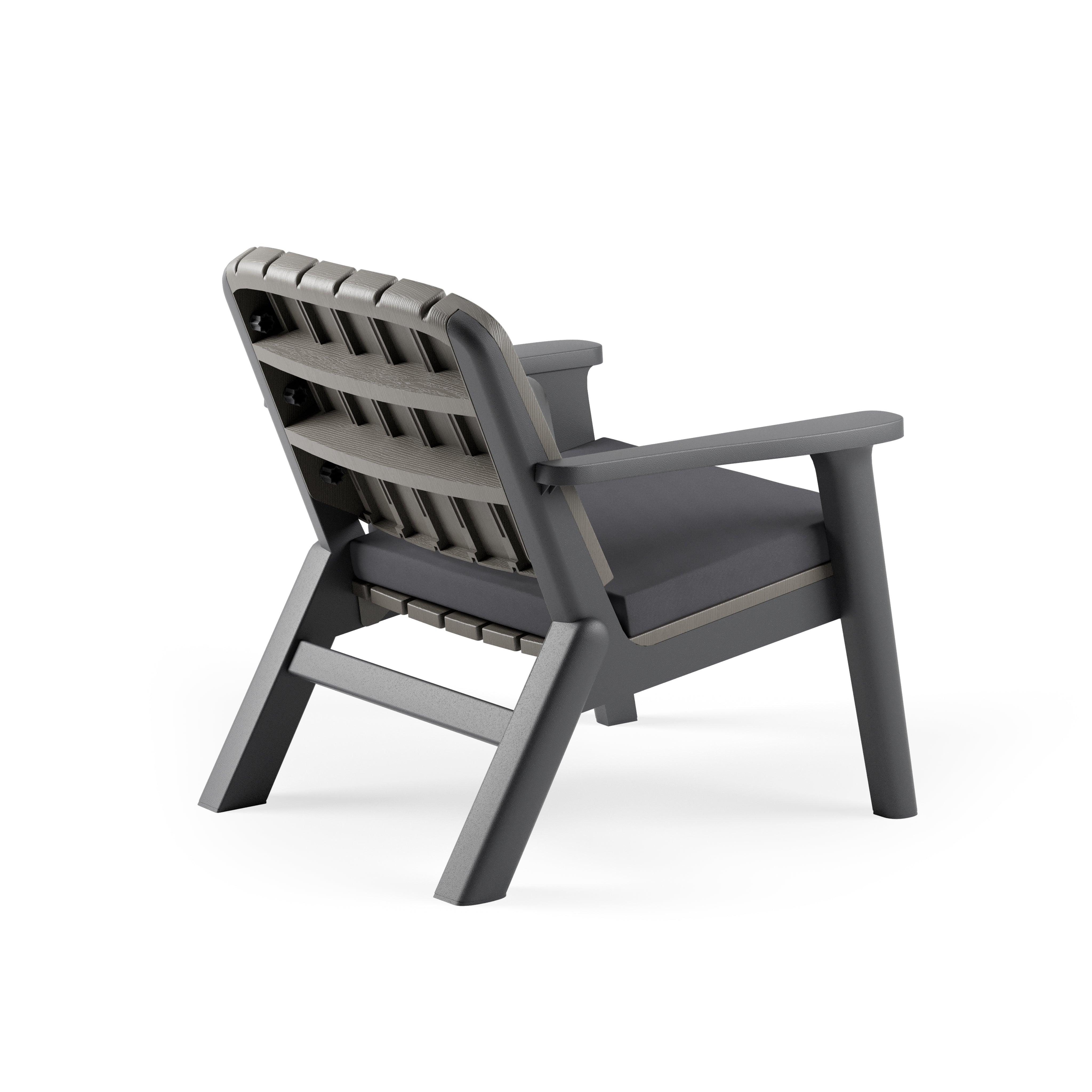 Silva Polipropilen Tekli Koltuk Antrasit Vizon Duman