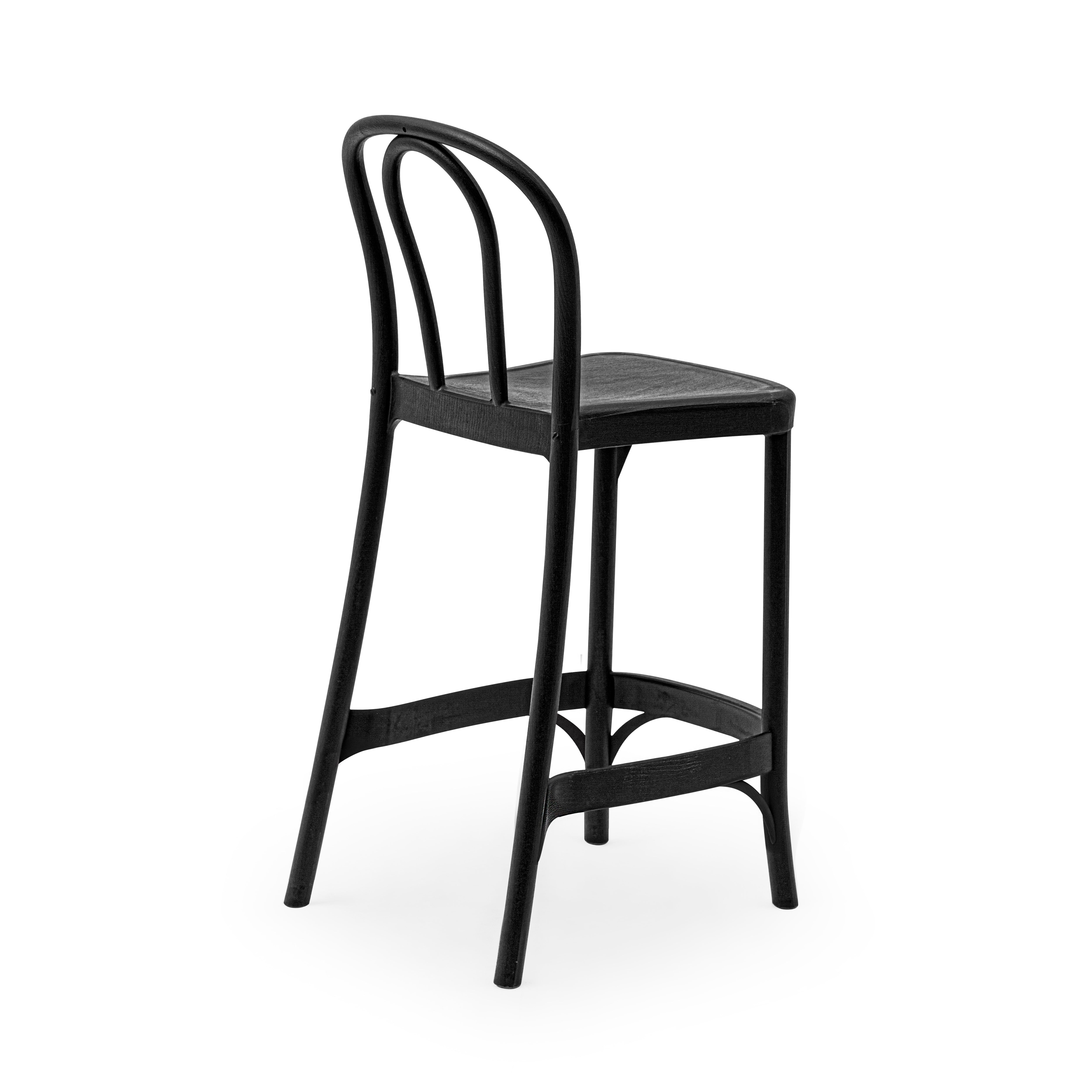 Sozo Polipropilen Bar Sandalyesi Siyah 65 cm