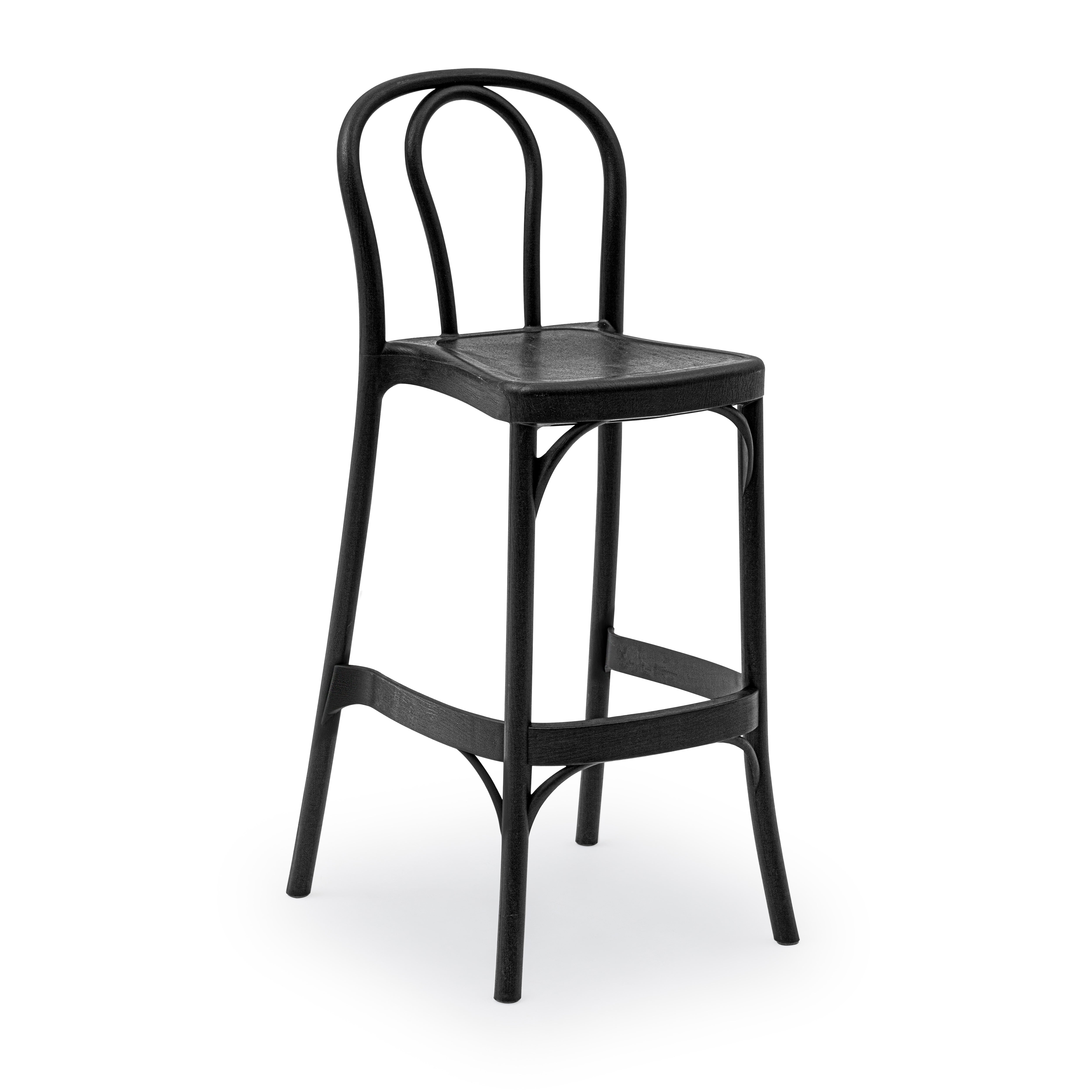 Sozo Polipropilen Bar Sandalyesi Siyah 75 cm